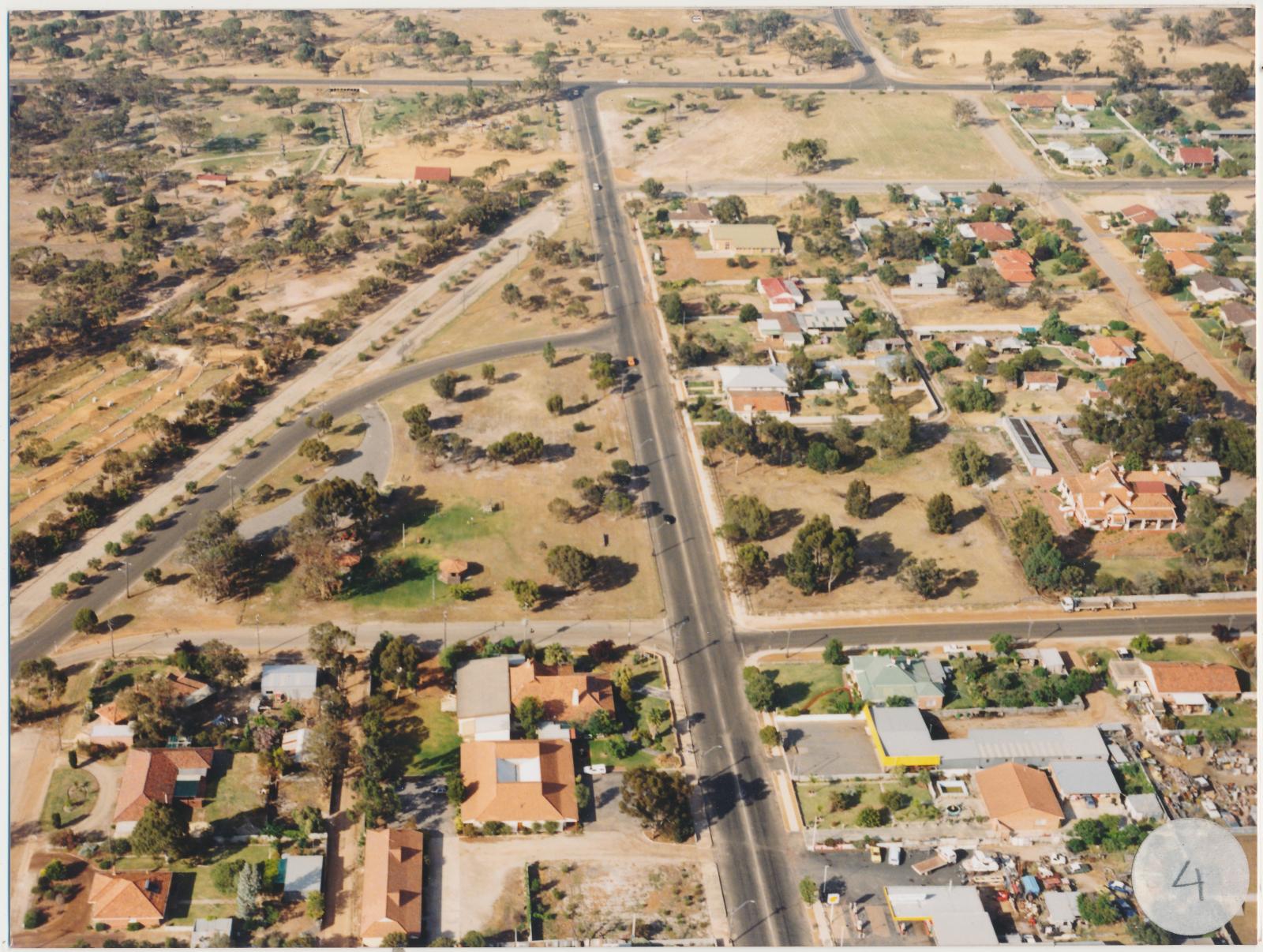 Back of photograph of Aerial Photograph of Katanning