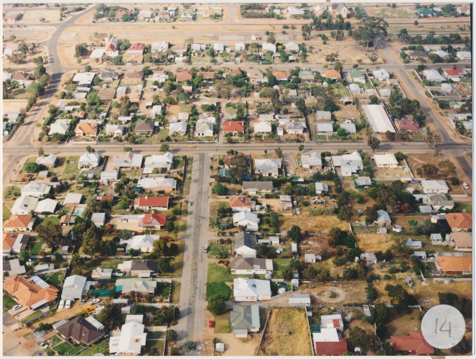 Back of photograph of Aerial Photograph of Katanning