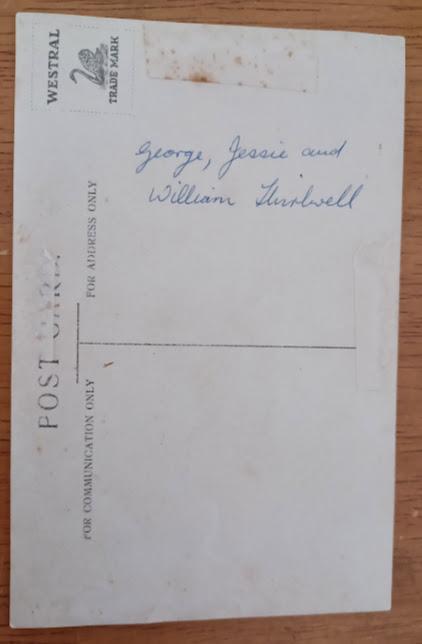 Thirlwell Family Portrait -  back of photograph