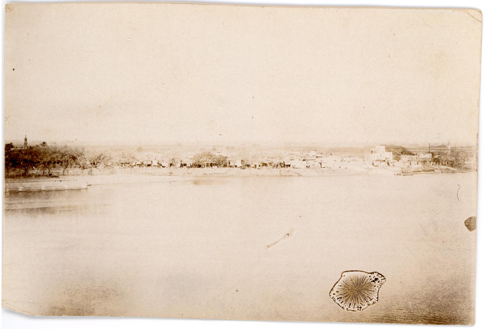 Egyptian village at Barrage on the Nile River.