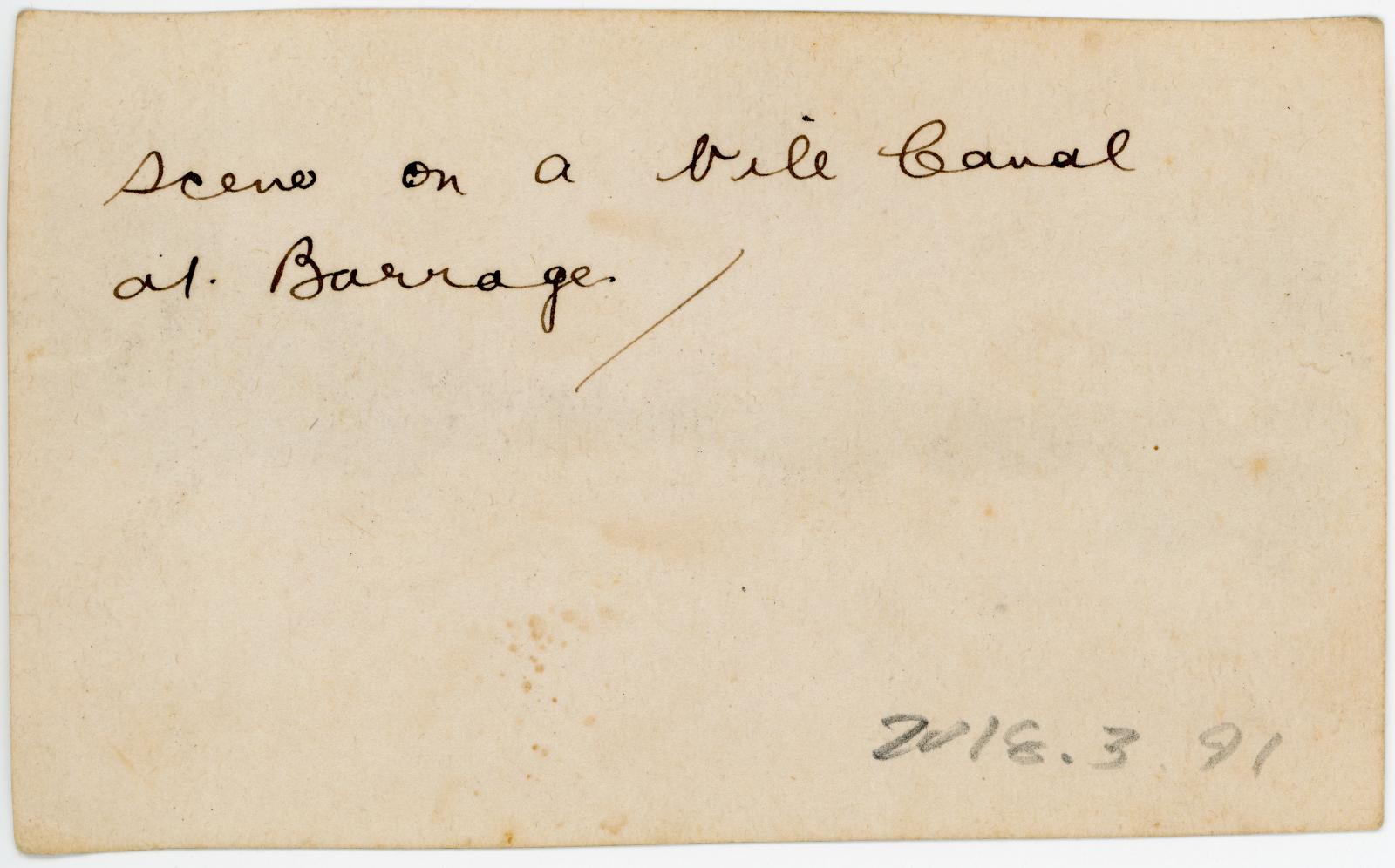 Rear view showing inscription.