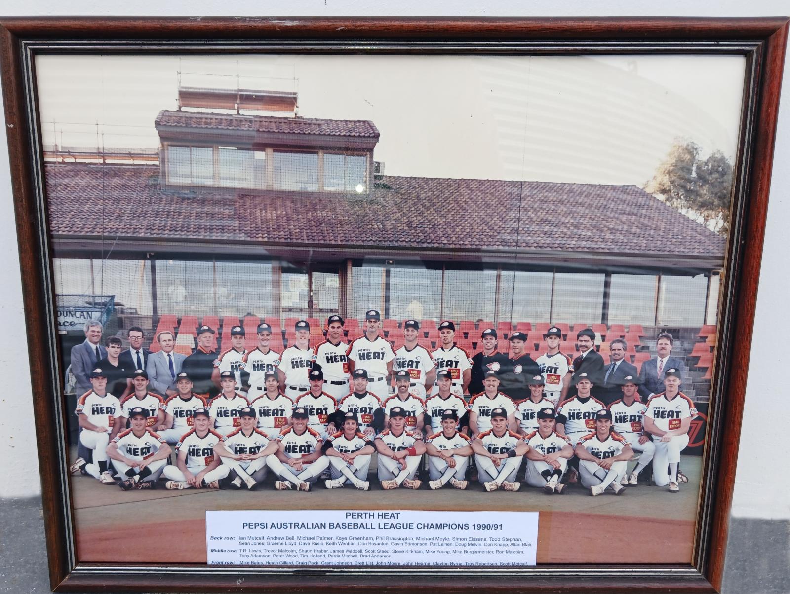 1990/91 Perth Heat Australian Baseball League champions.