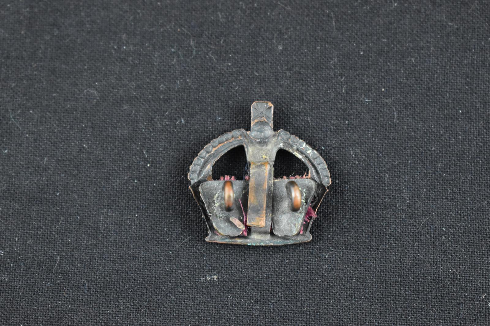 Second World War Major’s Brass Badge - rear