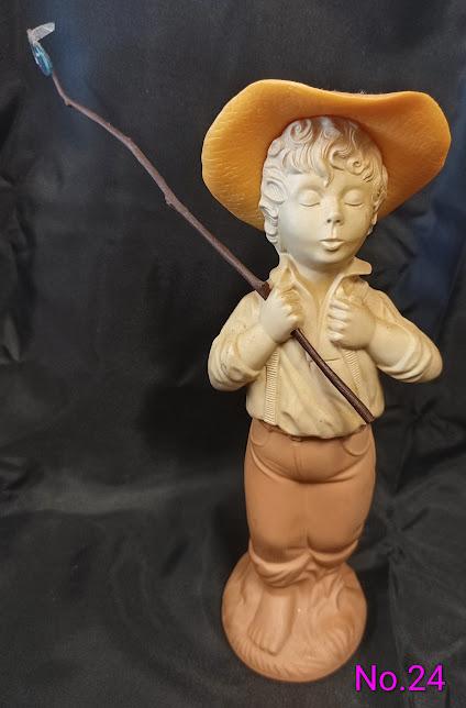Avon - boy fishing figurine