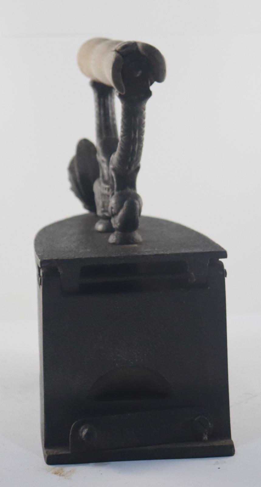 Back view of Coal Iron