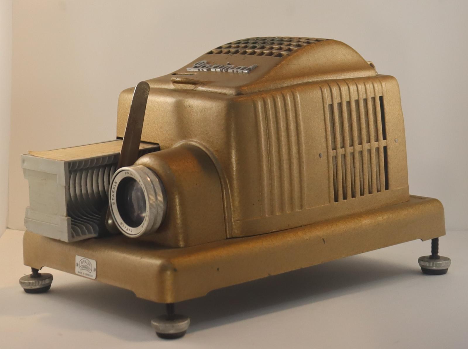 Side view of Slide Projector