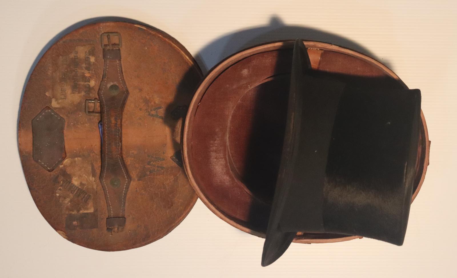 William Keith Adam's Top Hat and Hat Box