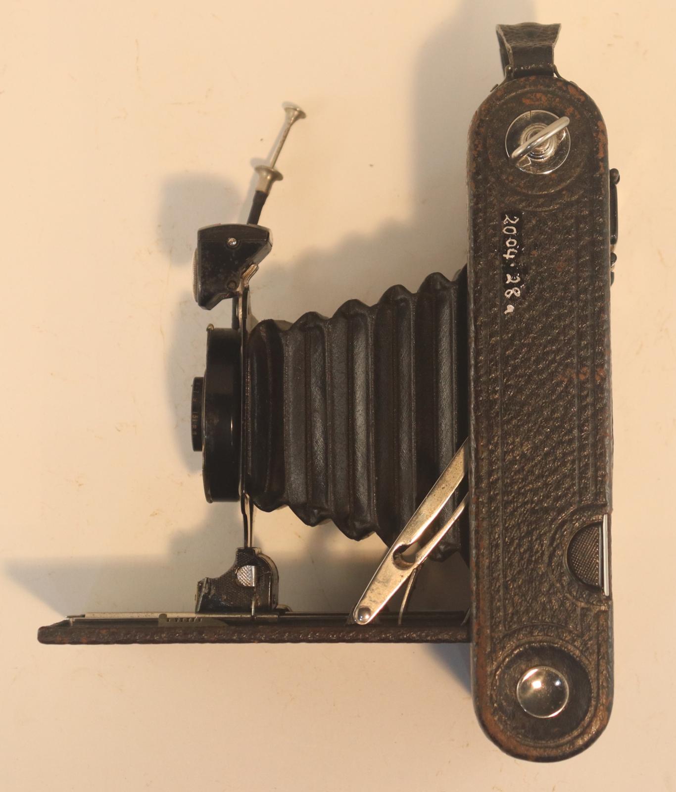 Side view of Folding Autographic Brownie Camera