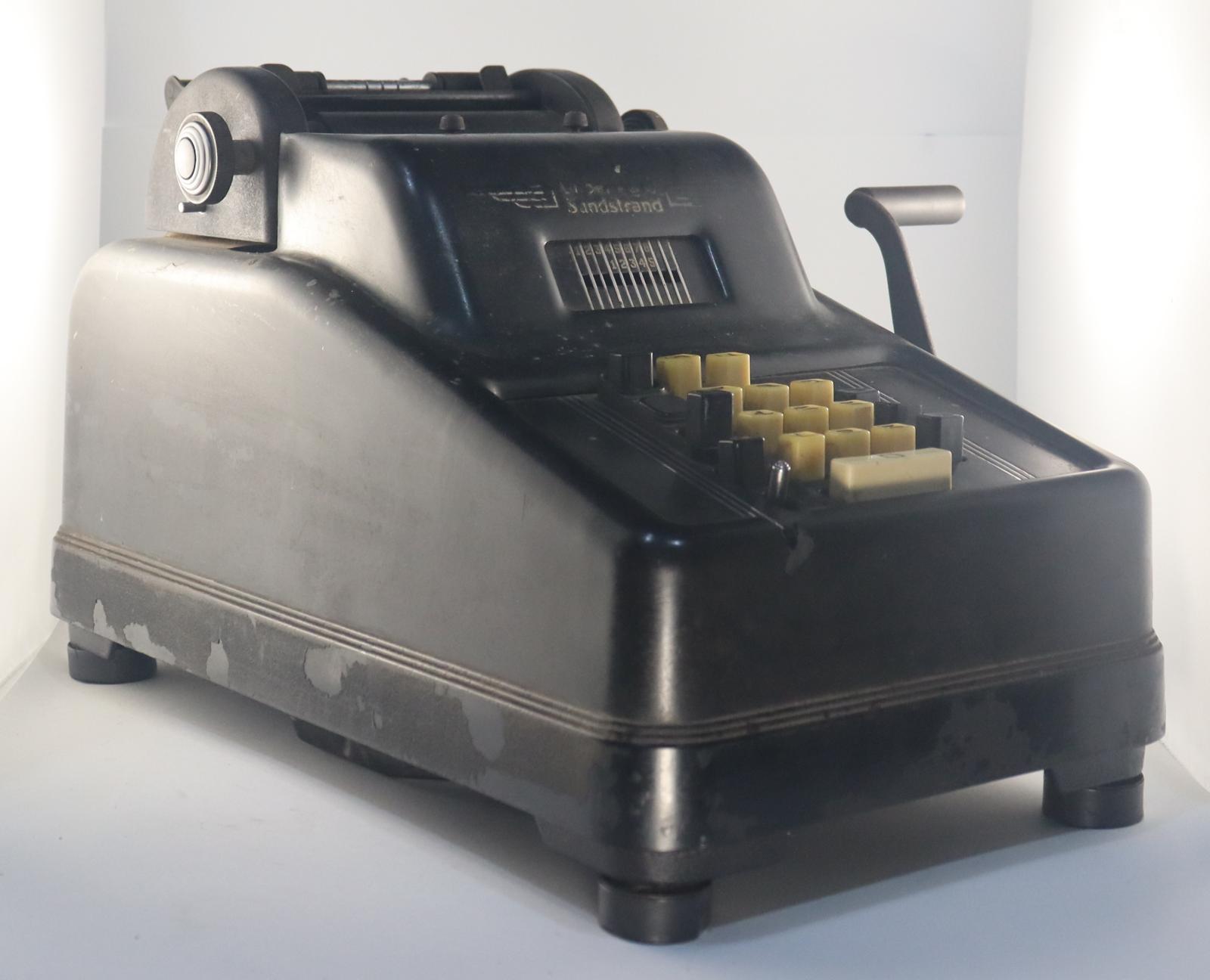 Side view of Sundstrand Adding Machine