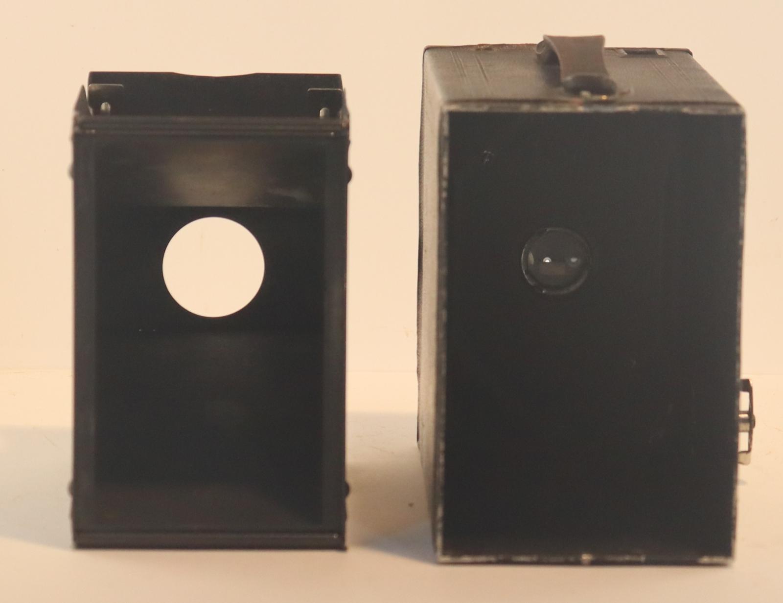 Front view of both halves of Brownie Camera