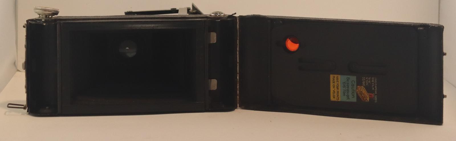 Open back view of Kodak Junior Six-16 Folding Camera