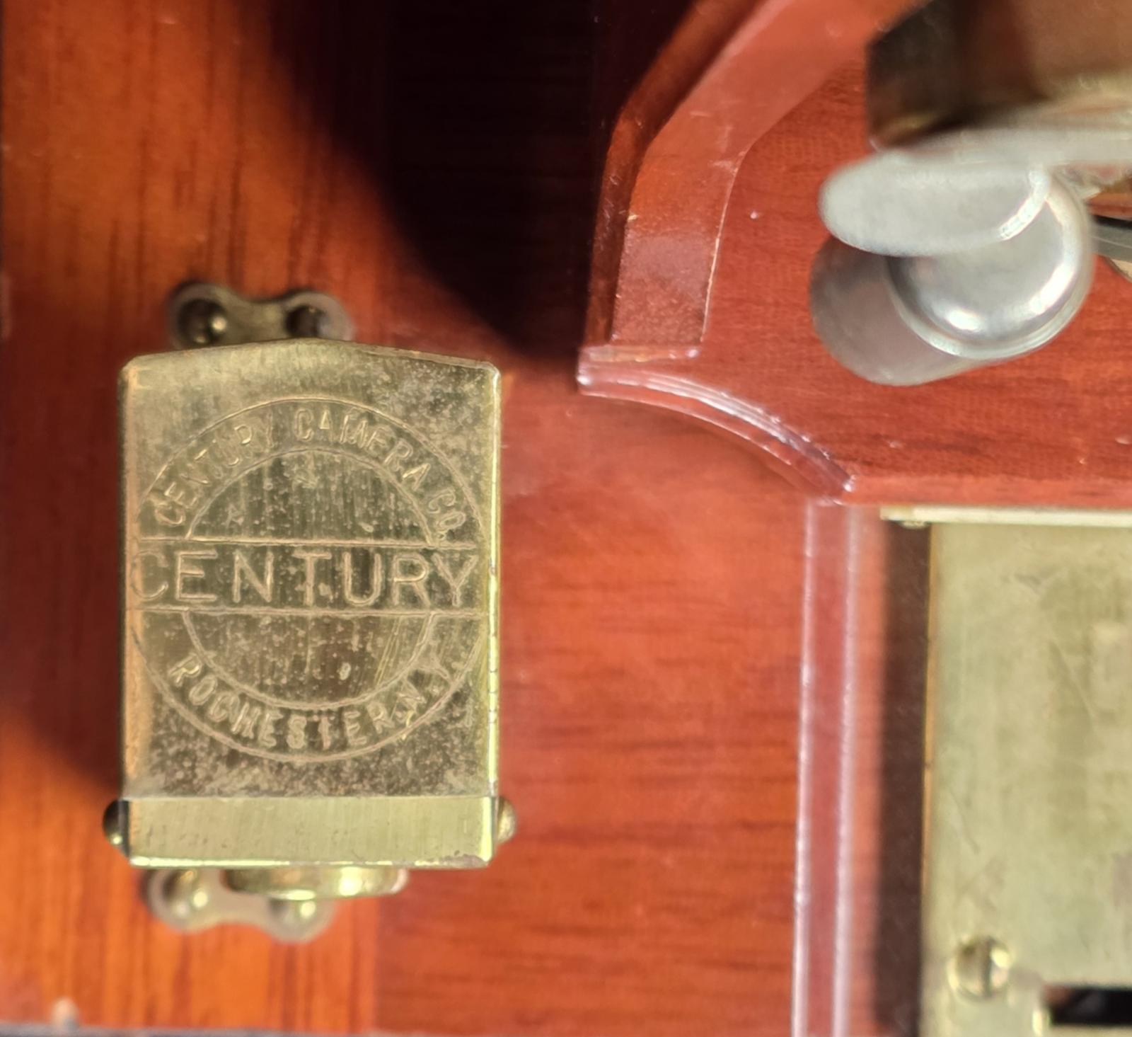 Detail of viewfinder of Century Company Camera