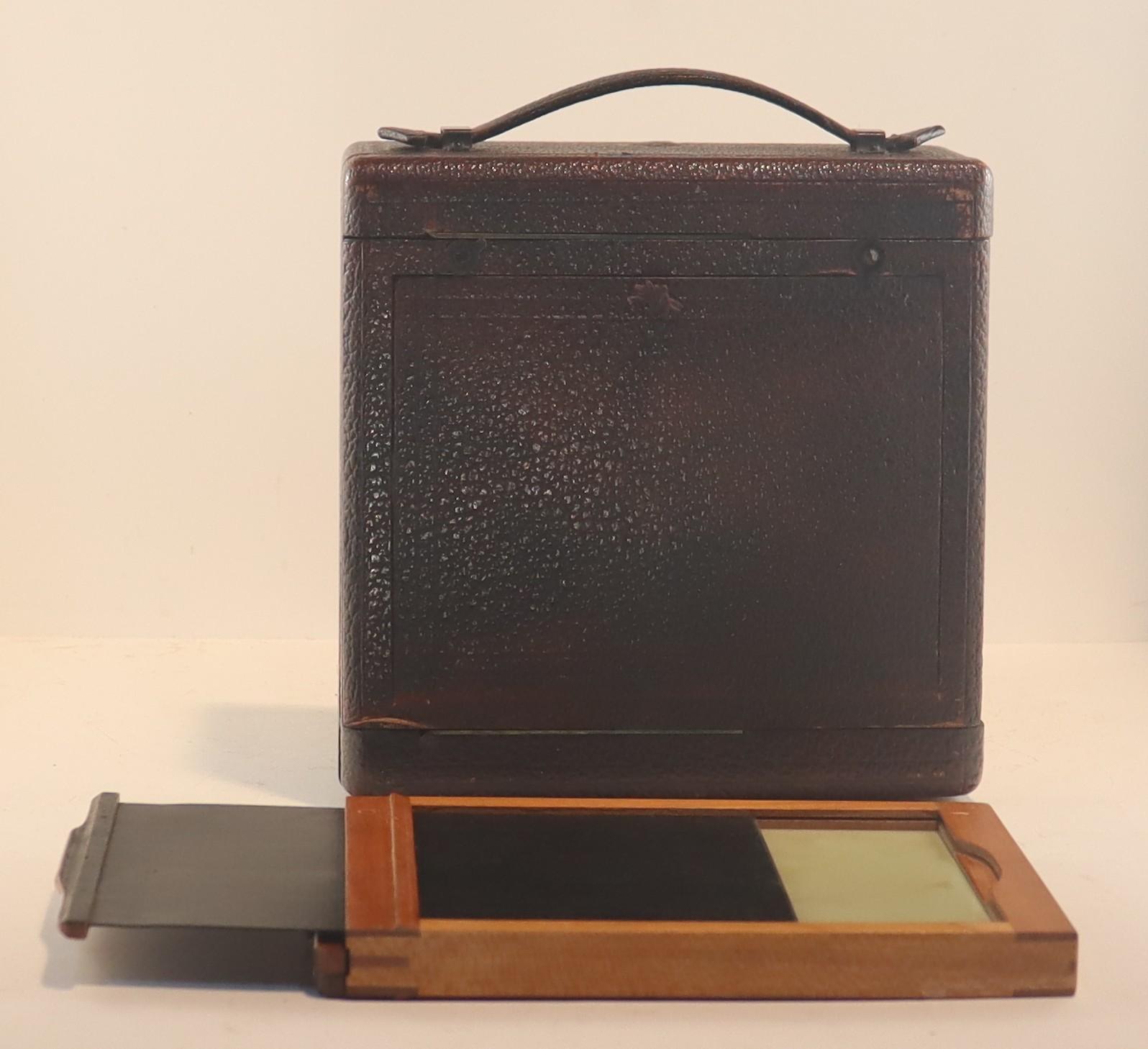 Photographic plate and back of Century Company Camera