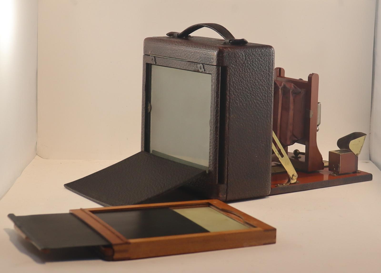Photographic plate and open back of Century Company Camera