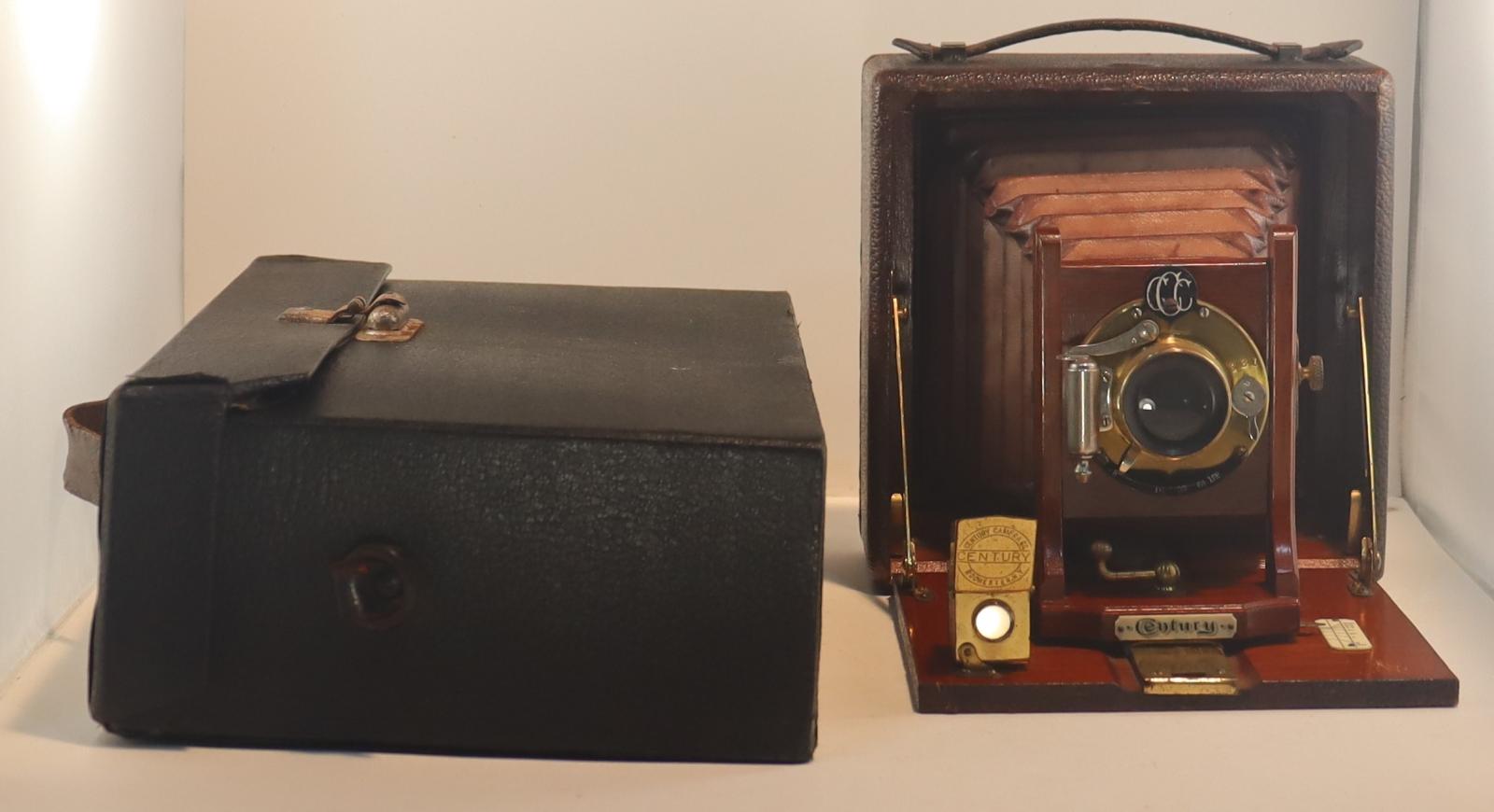 Side view of Century Case and Front view of Century Camera