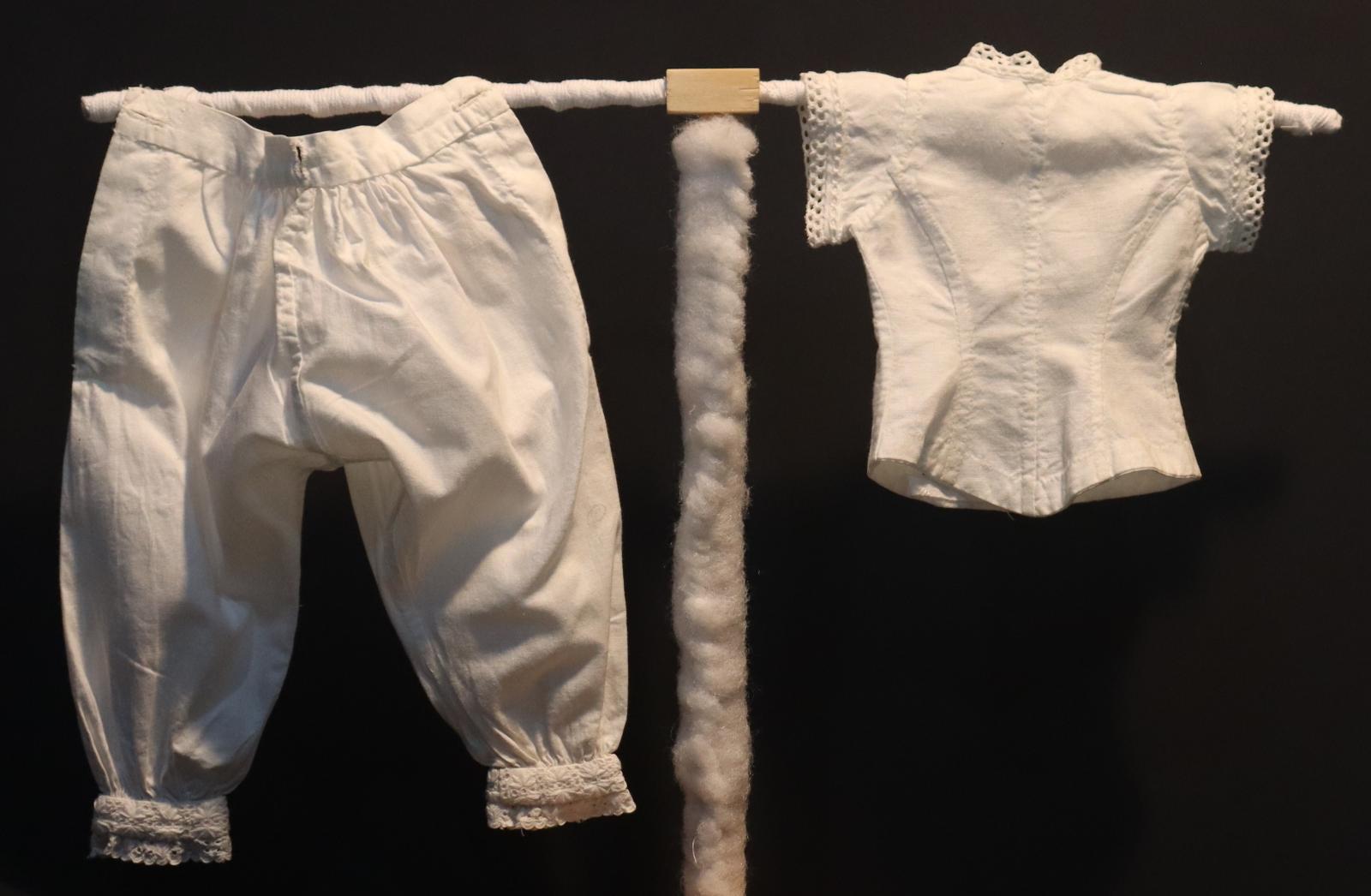 Back view of Doll's Jacket and Pantaloon
