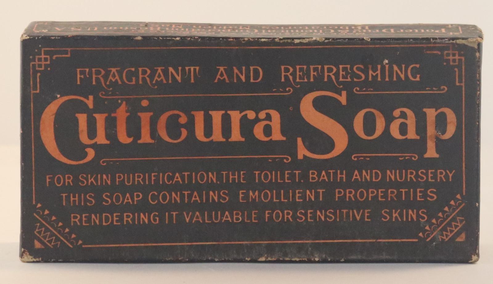 Top view of Cuticura Soap Box