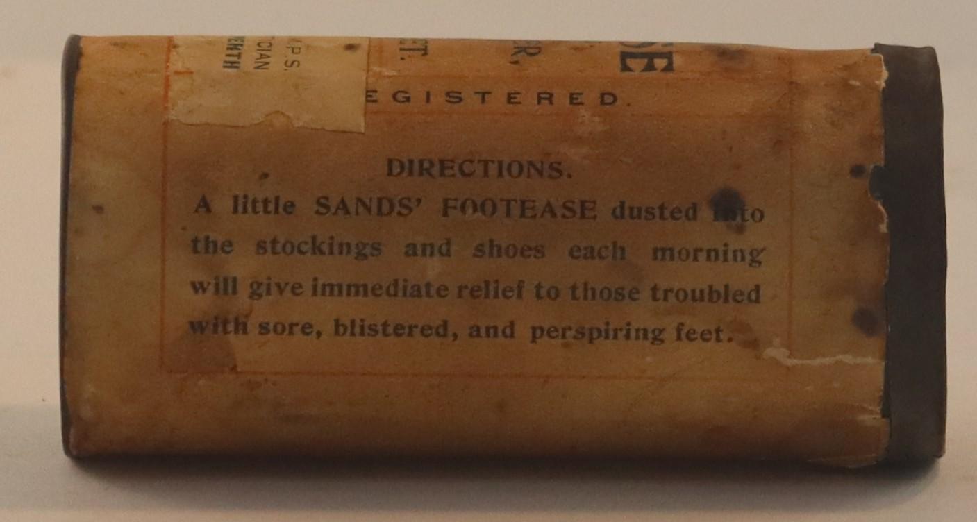Back view of Sands Footease Tin