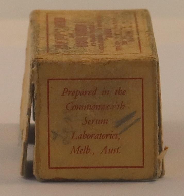 Side view of Penaquacaine Box