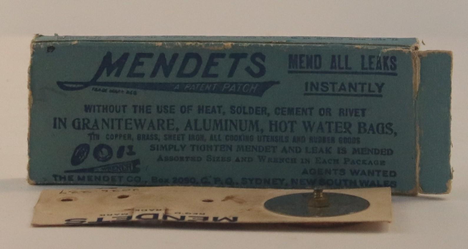 Front of Mendets Box