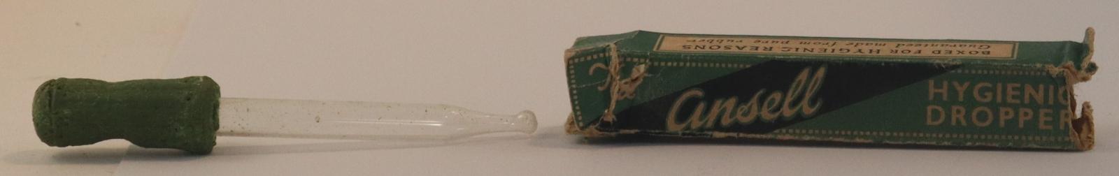 Top view of Ansell Hygiene Dropper and Box