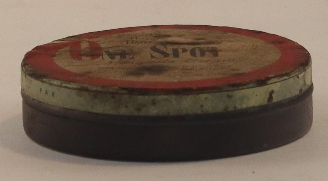 Side view of One Spot Mosquito Cream Tin
