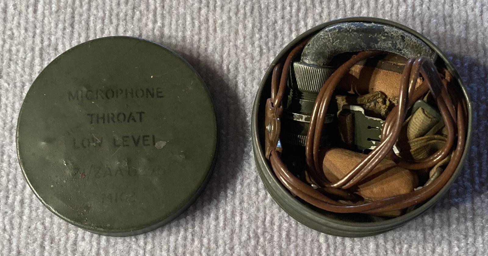 WWII era Air Force low level throat microphone