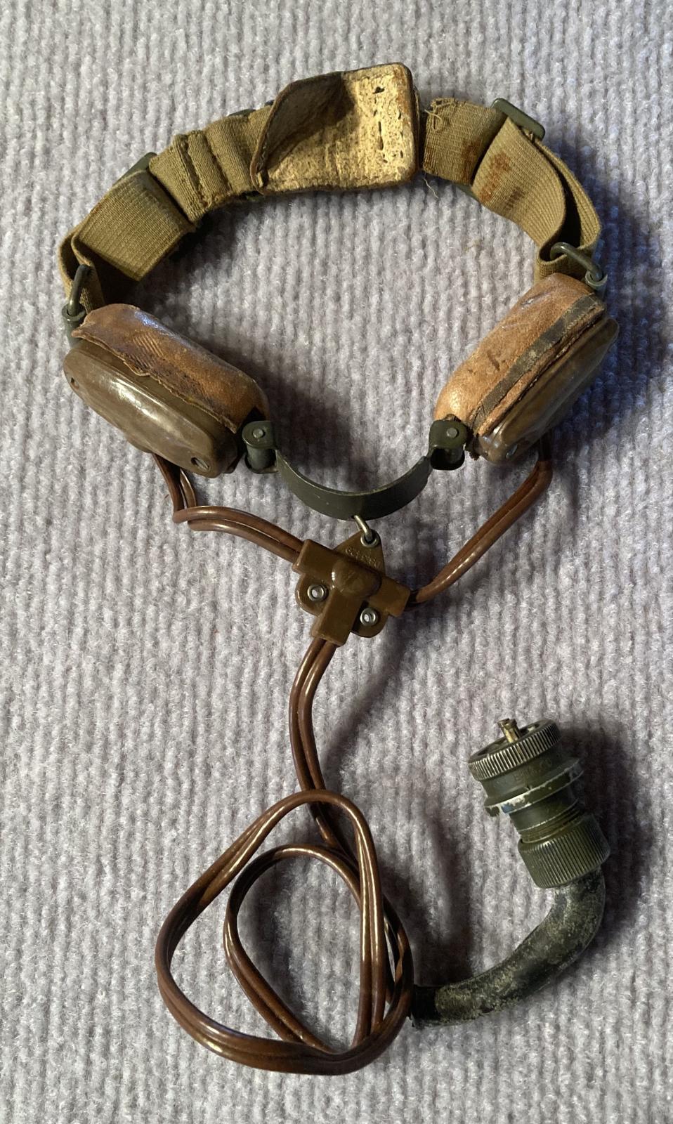 Other side of WWII era Air Force throat microphone