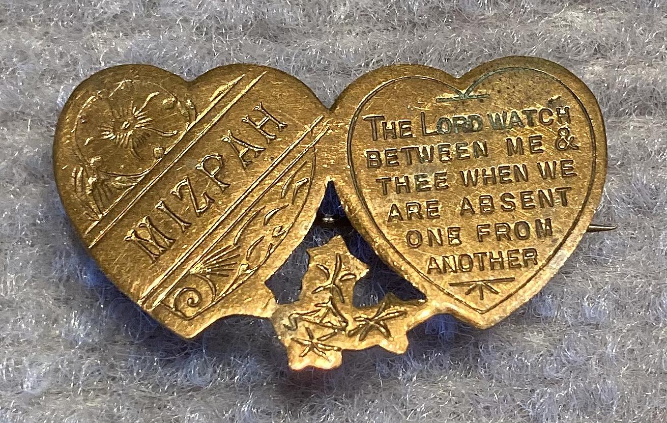 Mizpah sweetheart brooch 