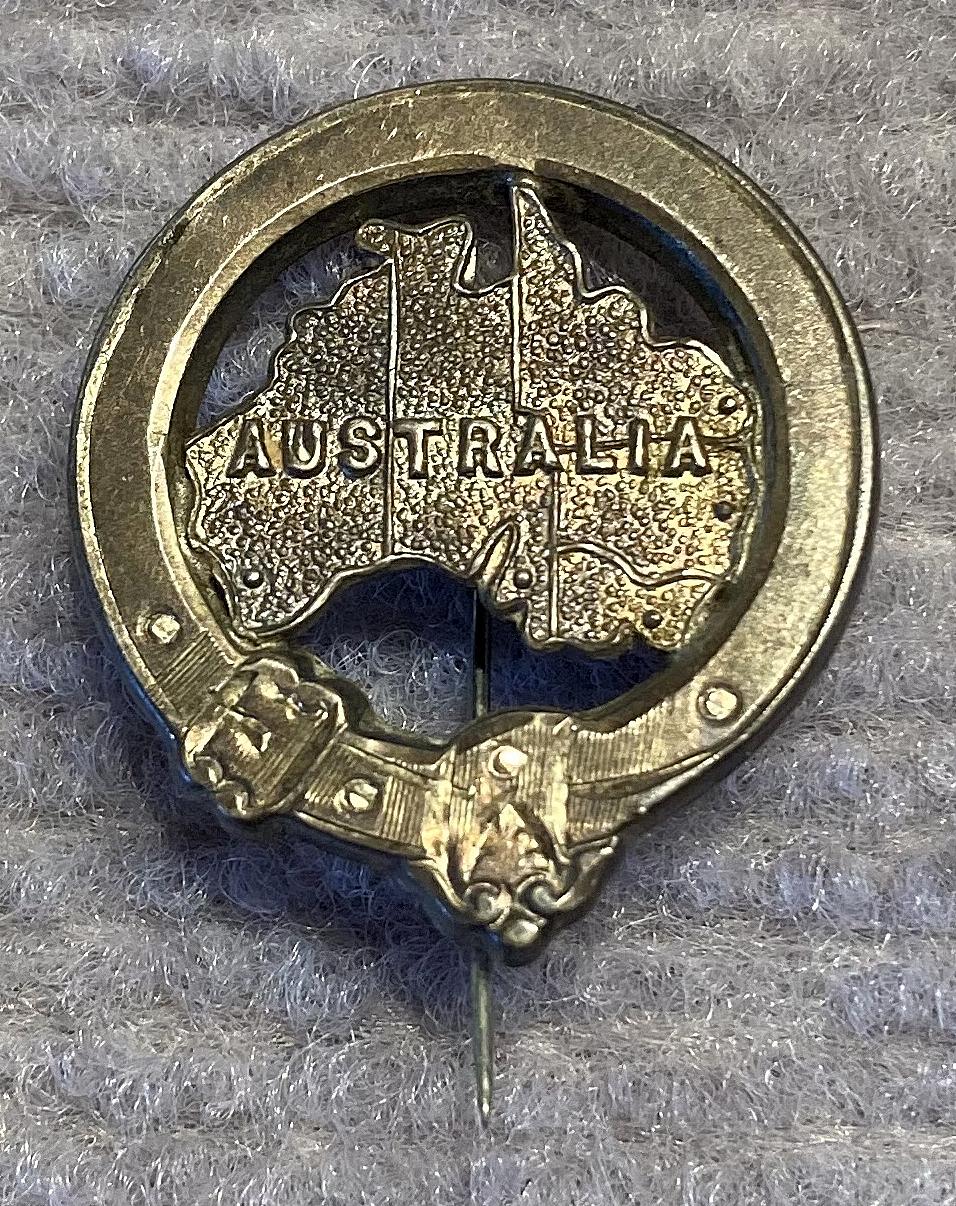 Australian Federation-era hallmarked silver brooch