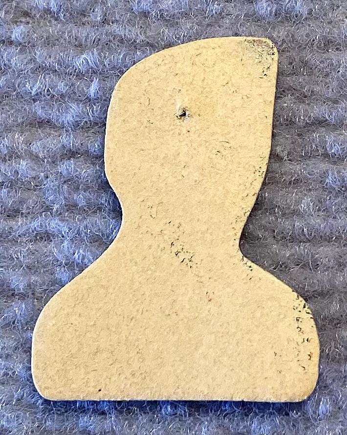 Reverse of Toc H Active Service Hostels paper fundraising pin - Australian airman