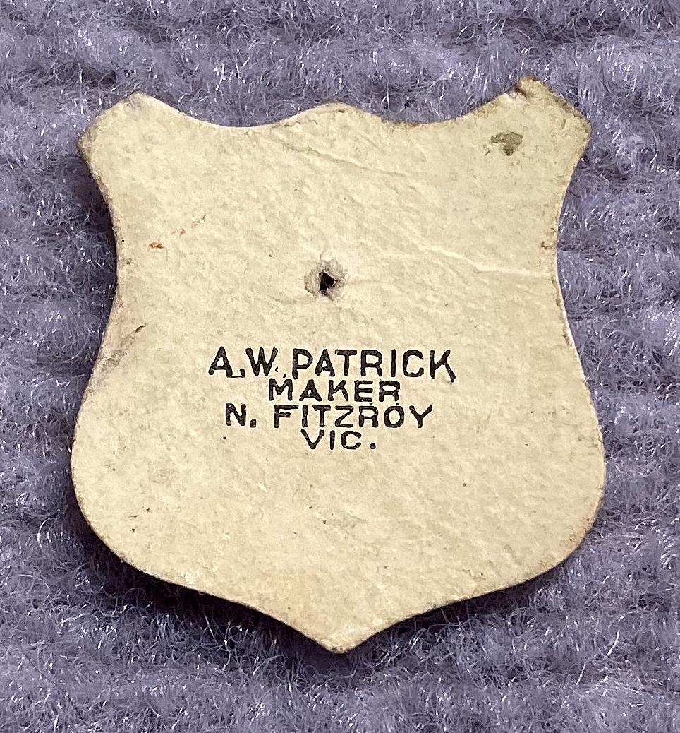 Reverse of 'Lord Mayor's Appeal - China Famine Relief' celluloid fundraising pin