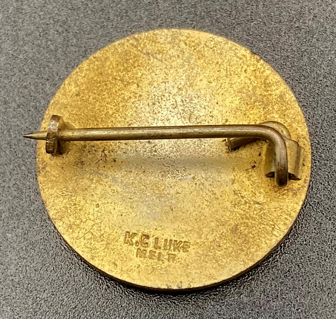 Reverse of WWII era fundraising badge - 'Penny-a-plane' appeal