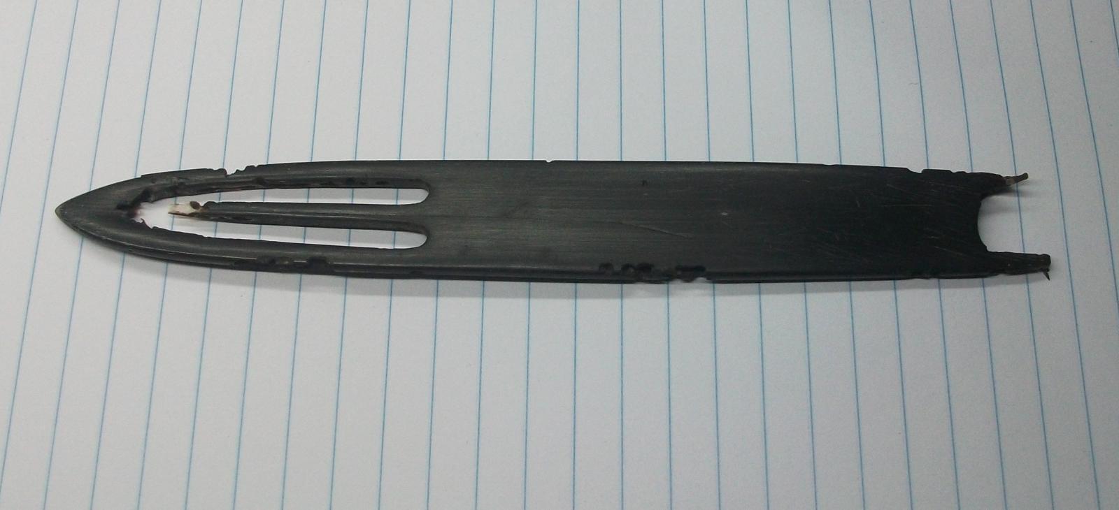 Baleen weaving needle