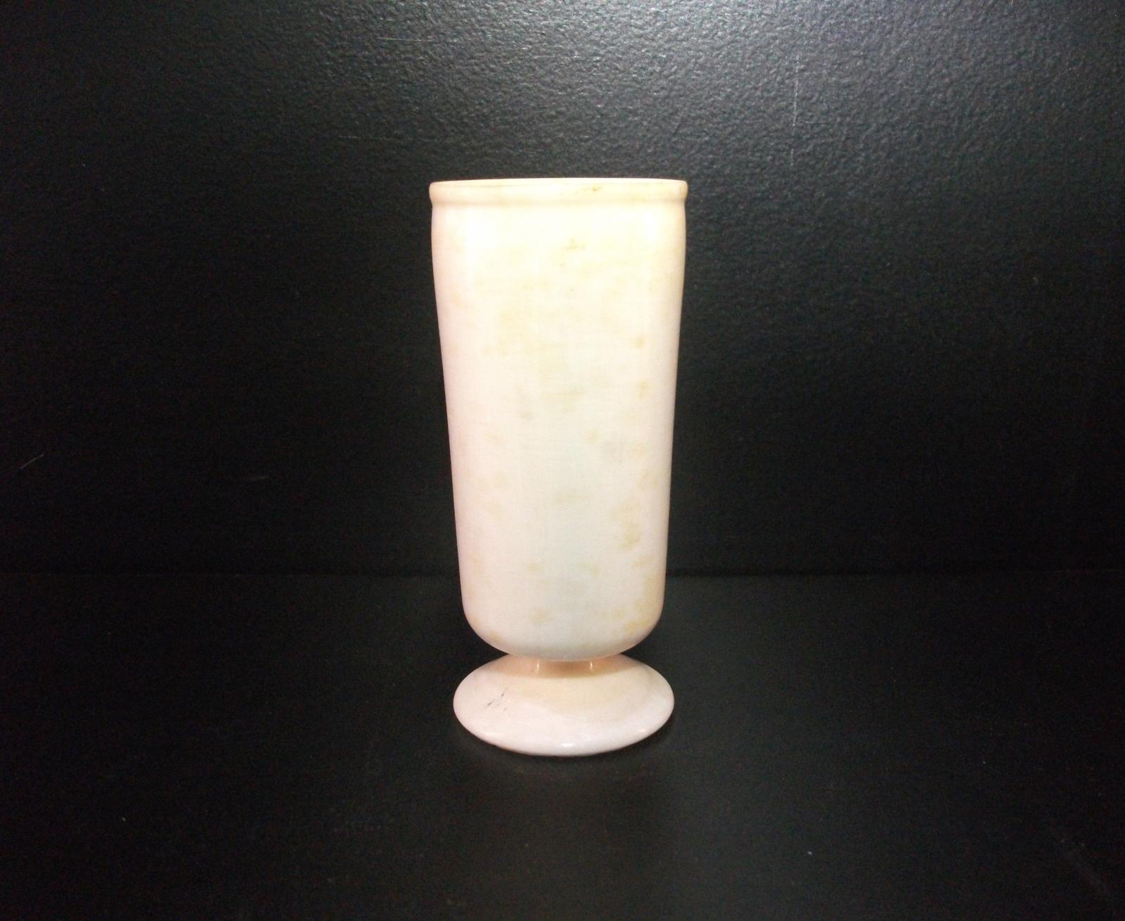 Turned ivory cup made from whale tooth. 