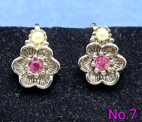 "Fashion Accent" Collection - "Rosegay" clip earrings