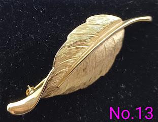 Avon - leaf brooch