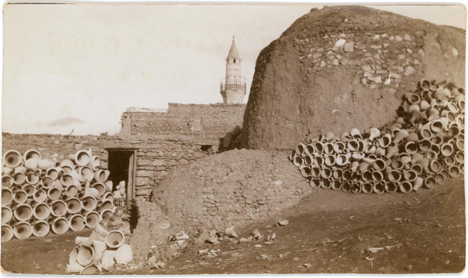 Traditional pottery production site near Old Cairo.