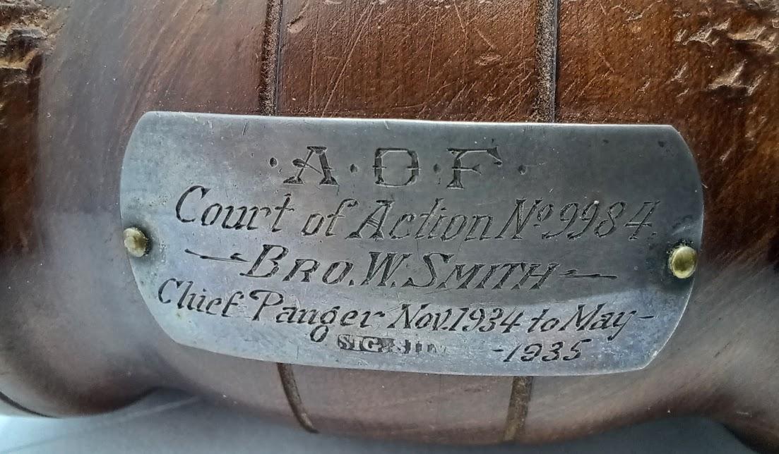 Gavel plaque - W Smith
