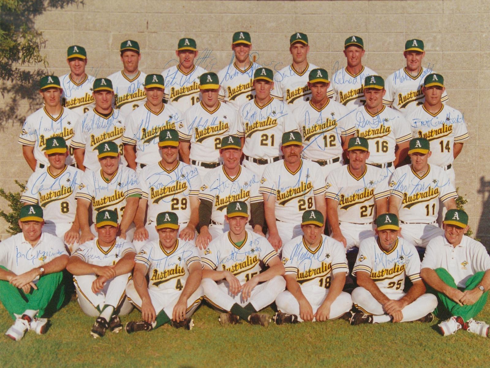 1994 Australian baseball team in Millington, USA