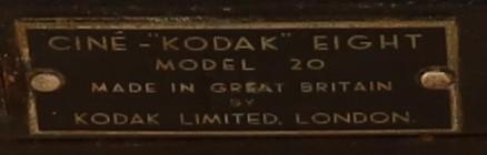 Trade mark detail for Cine Kodak Eight Movie Camera
