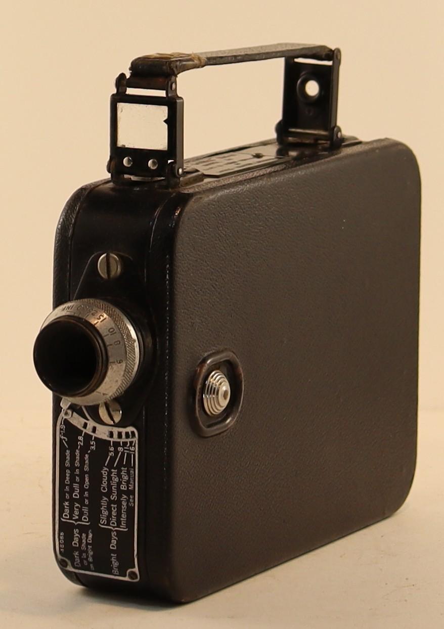 Front view of Cine Kodak Eight Camera and Viewfinders