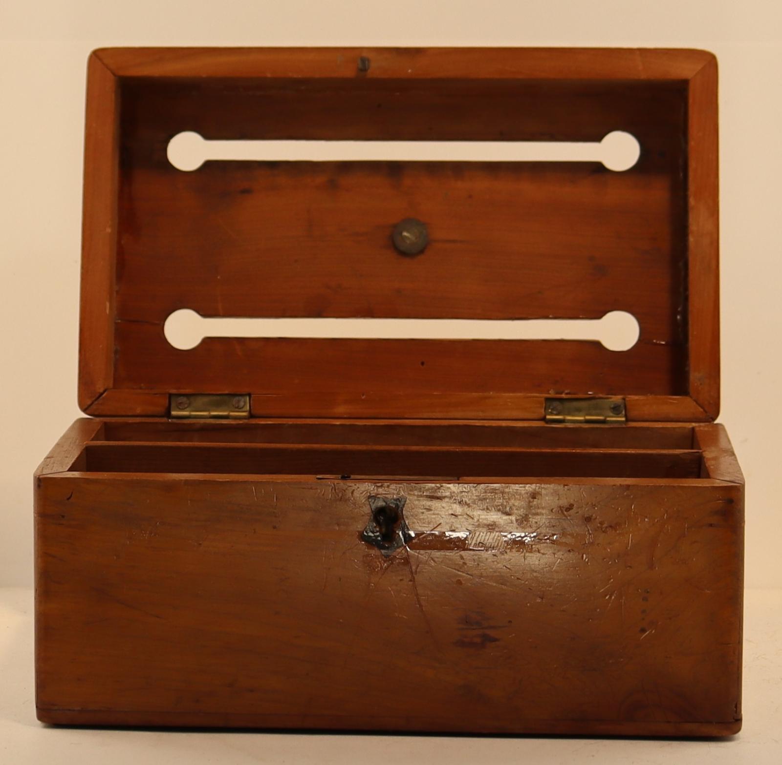 Front open view of Correspondence Box