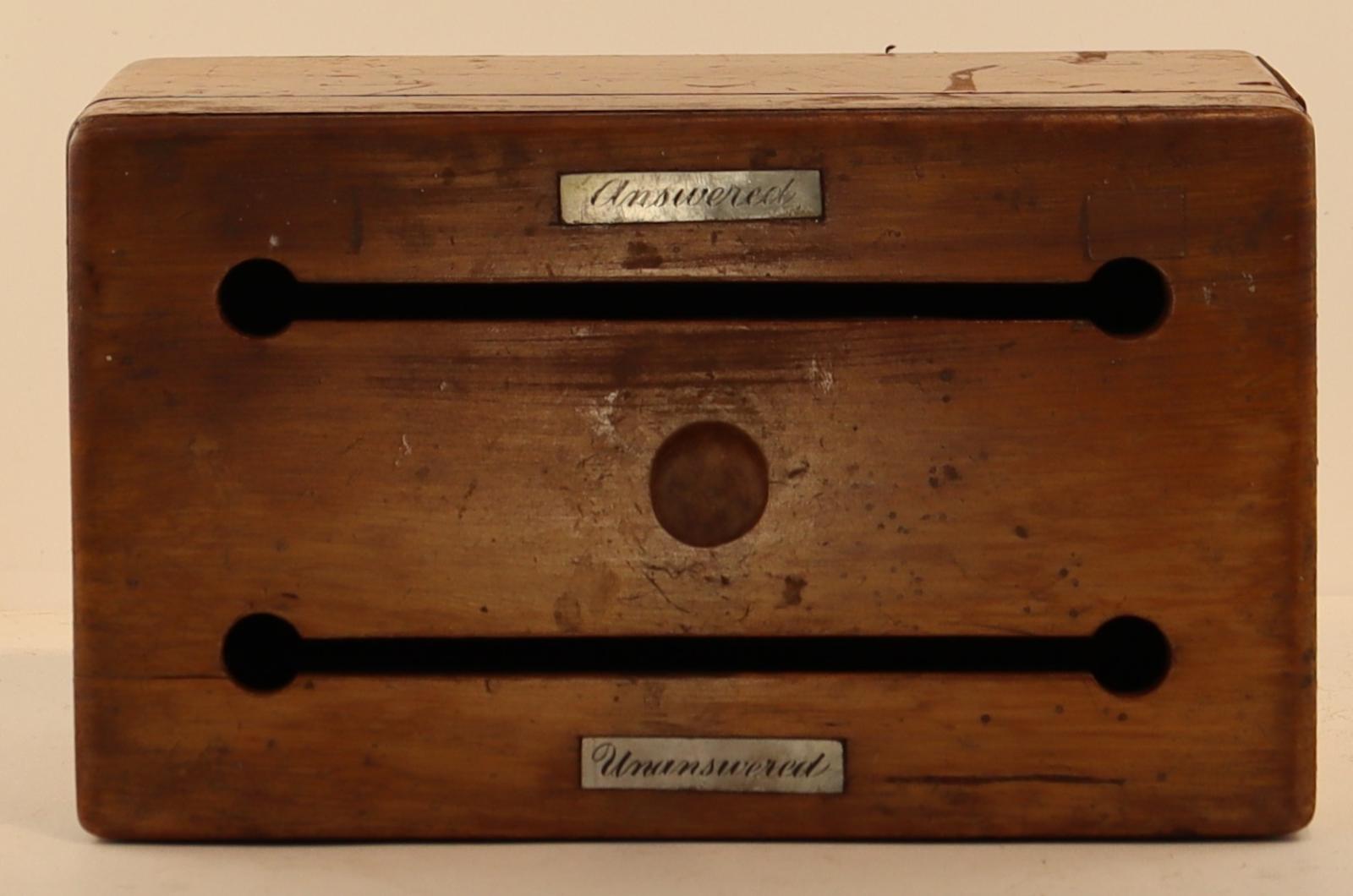 Top view of Correspondence Box