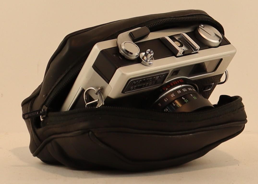 View of Hanimex Compact R Camera in Camera Case