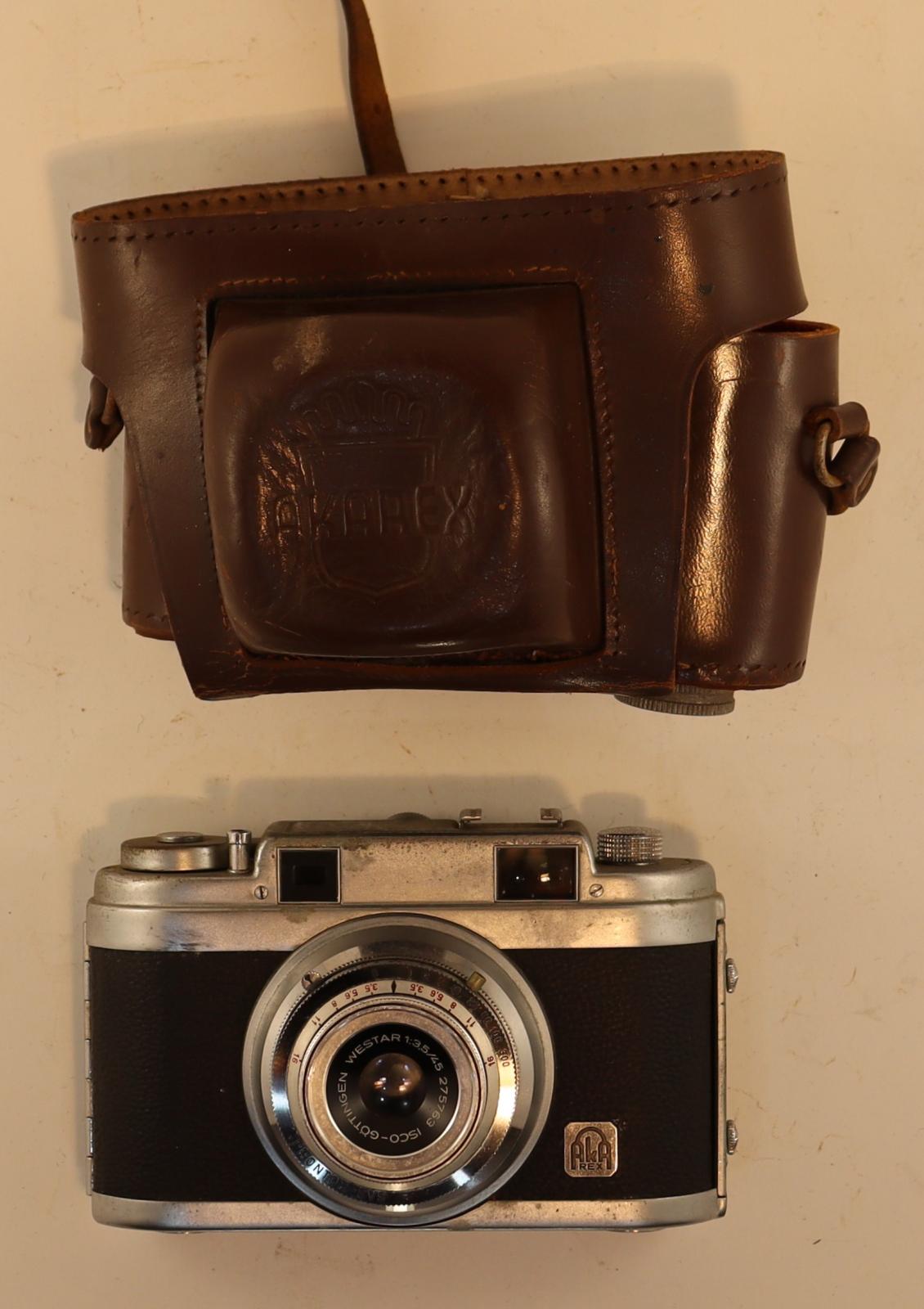 Front view of Akarex Camera and Case Closed