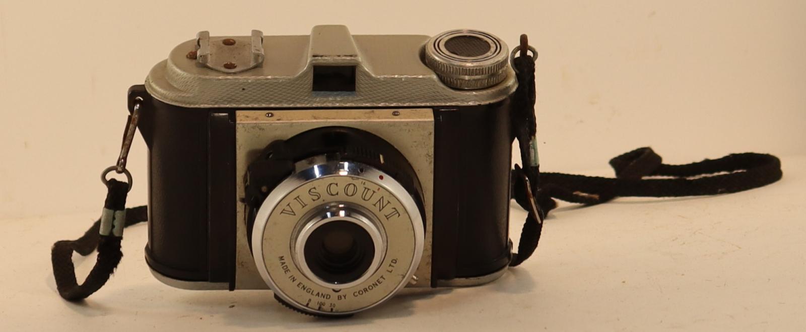 Front and top view of Coronet Camera