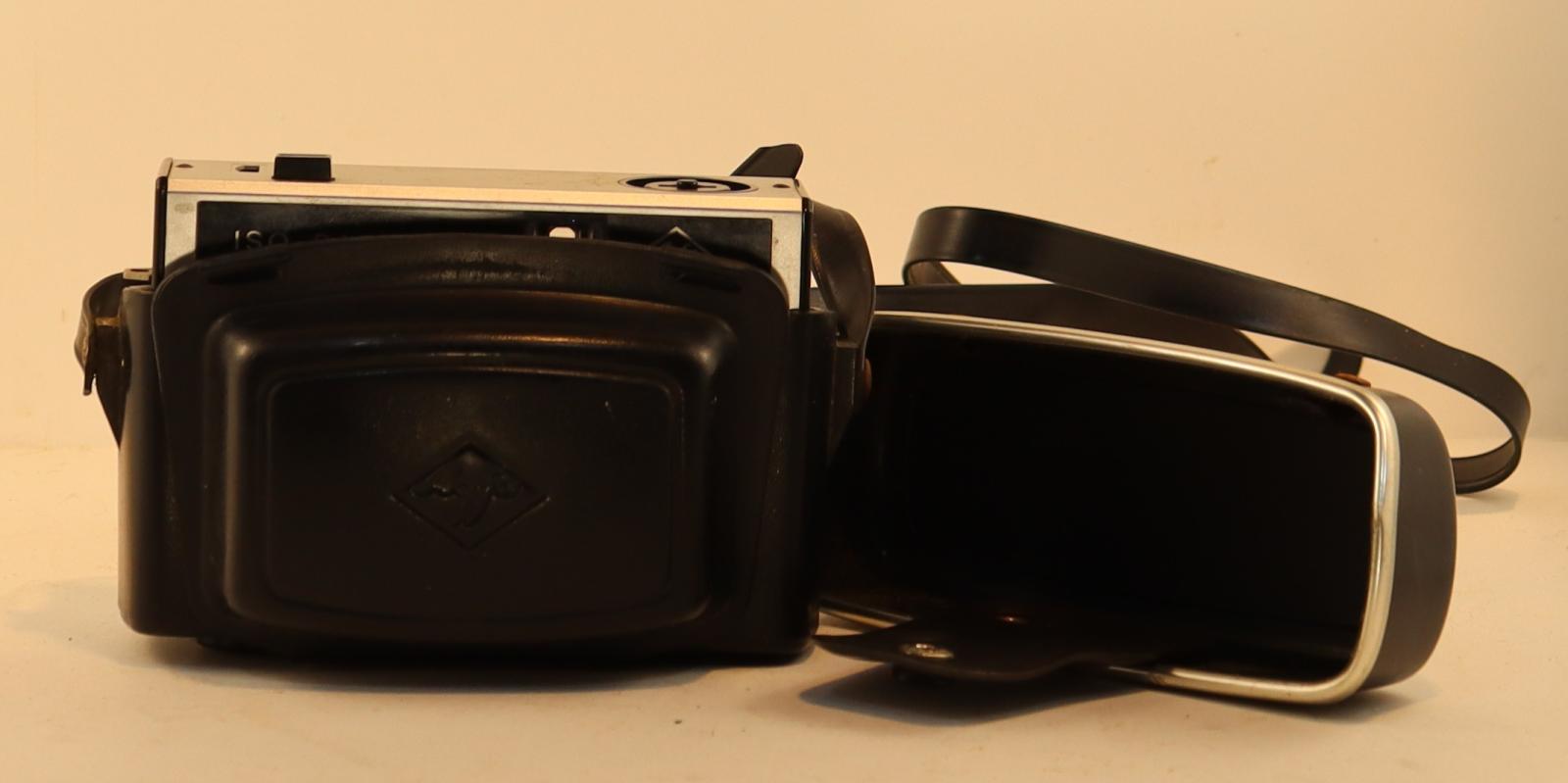 View of Agfa Camera half in Case
