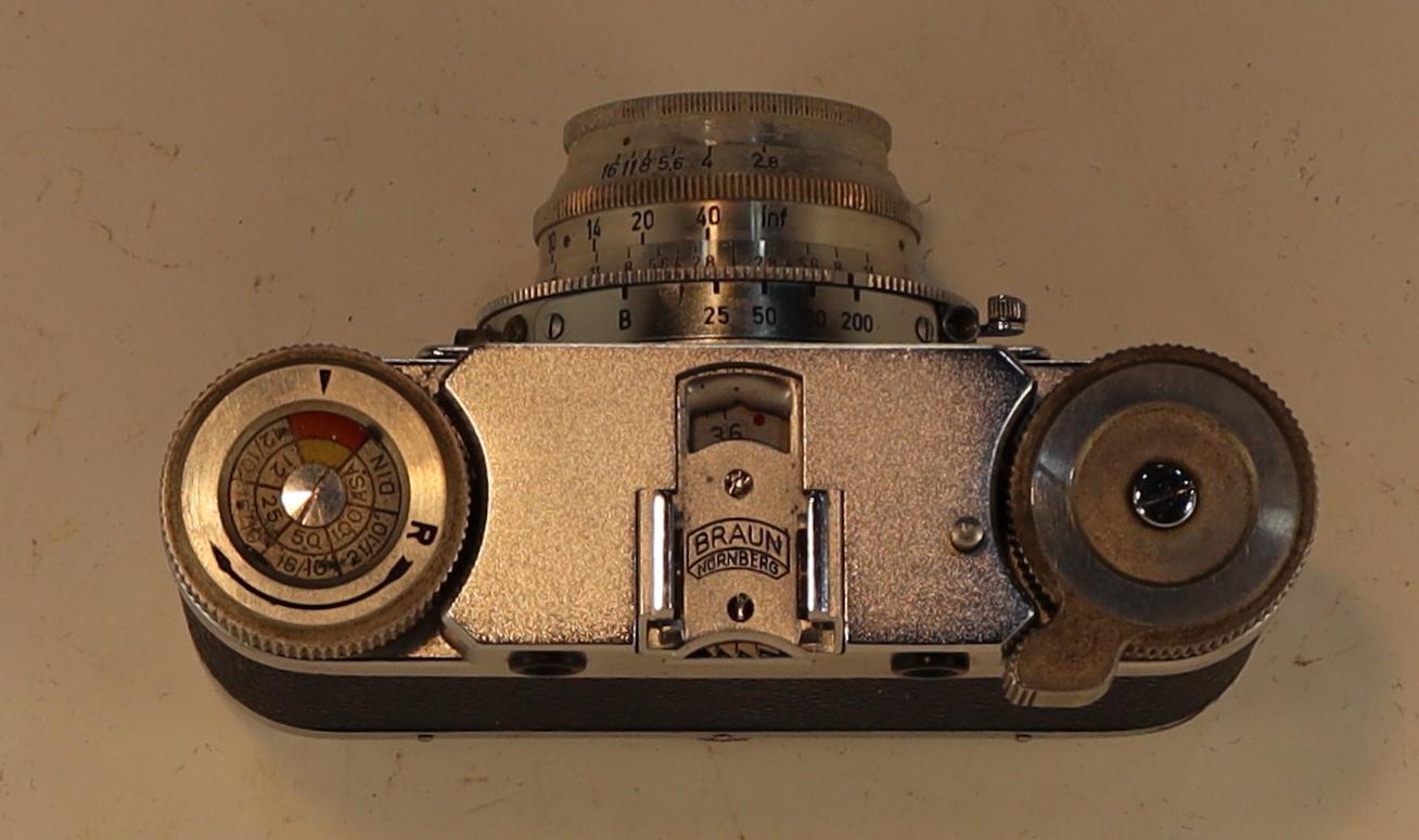 Top view of Braun Paxette Camera 