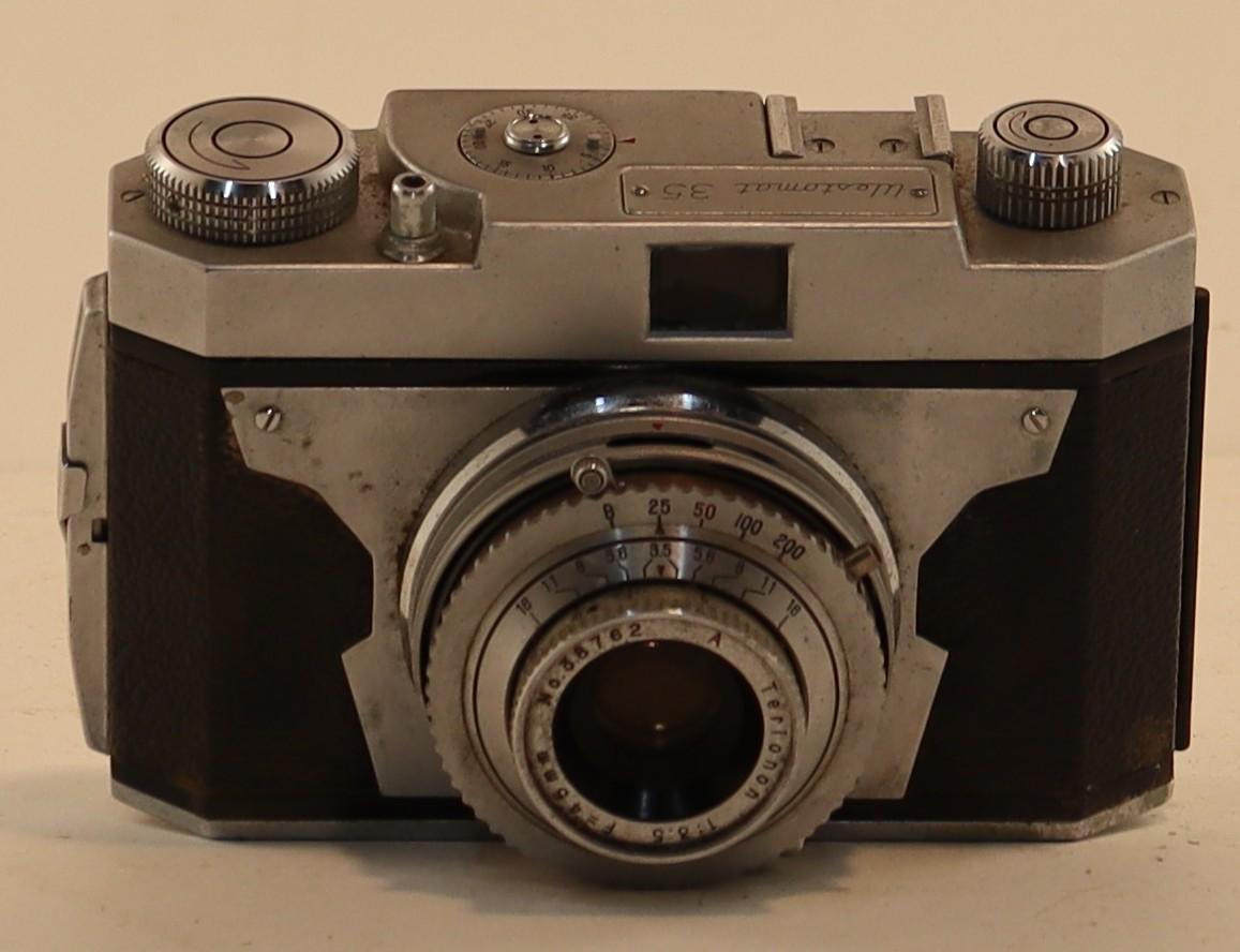 Front and top view of Westamat 35 Camera